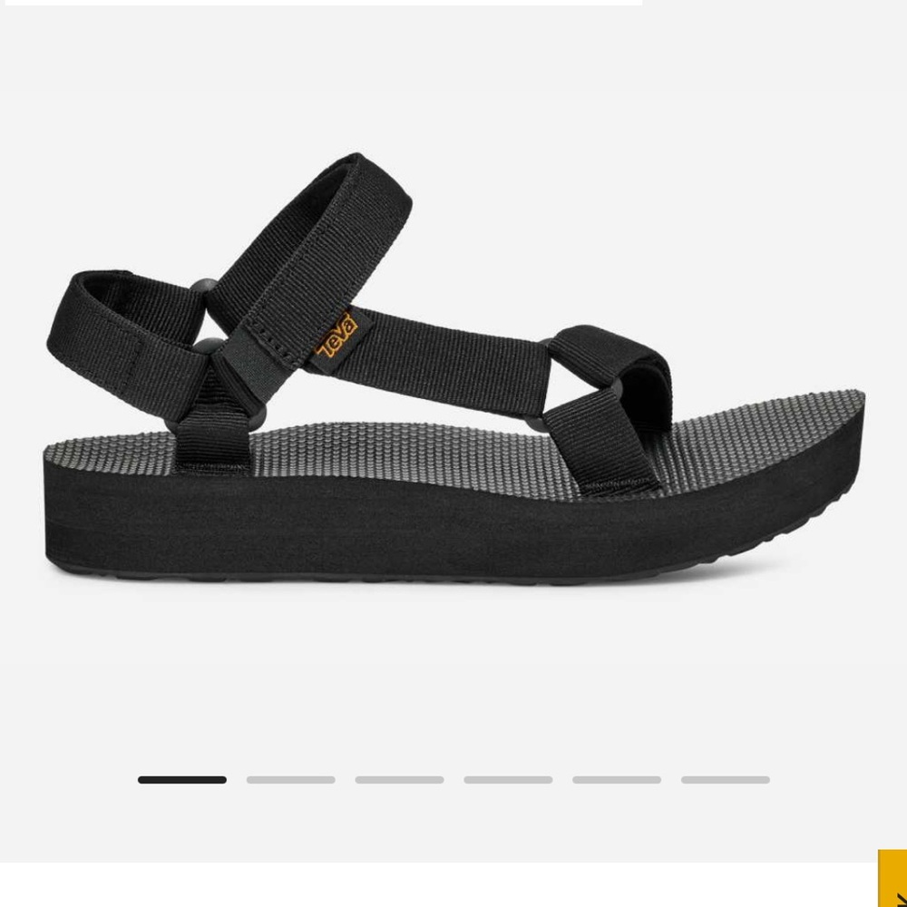 Teva Black Midform Sandals